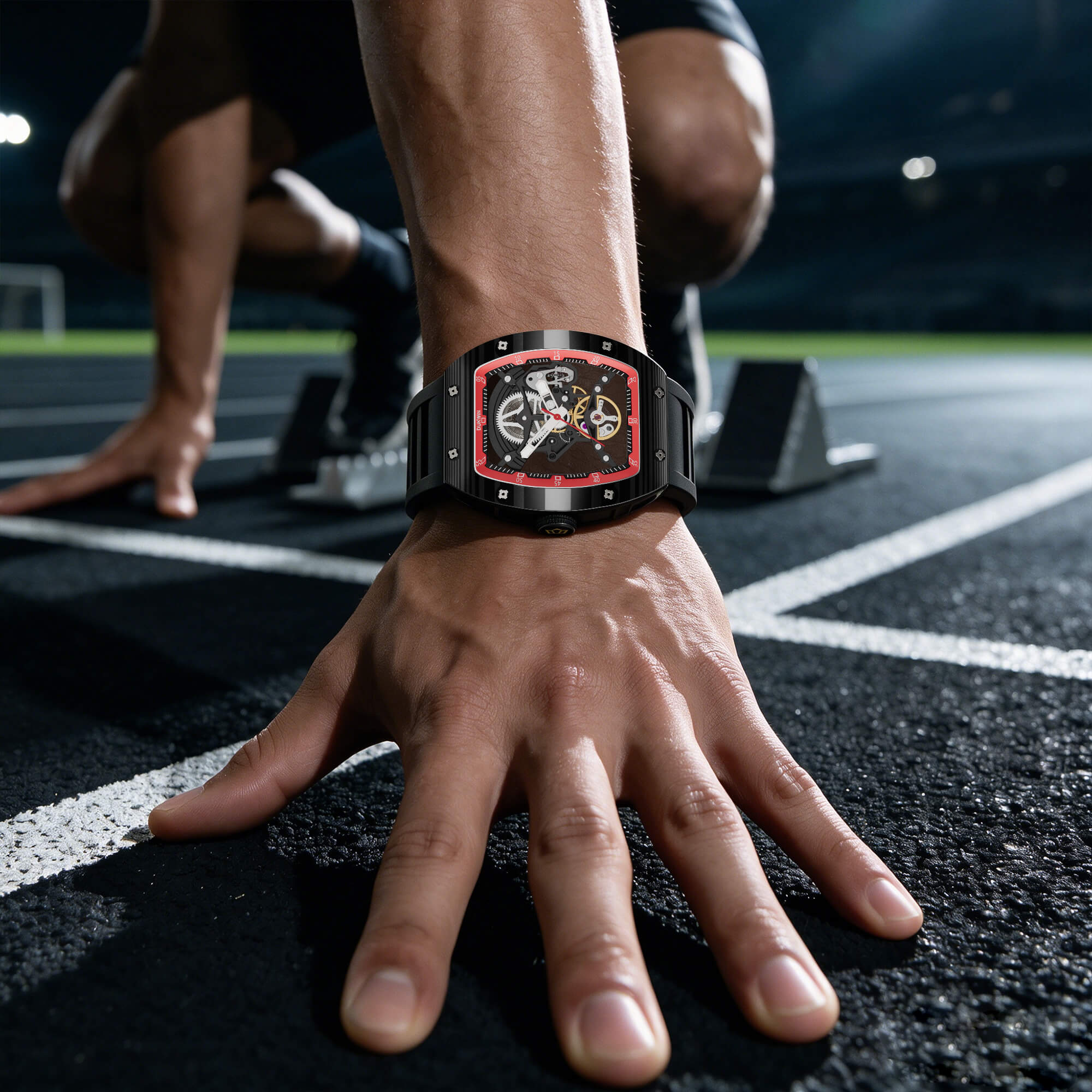 Mecha Primus - Automatic Mechanical Watch Luxury Skeleton Dial Stainless Steel Case Sport for Men