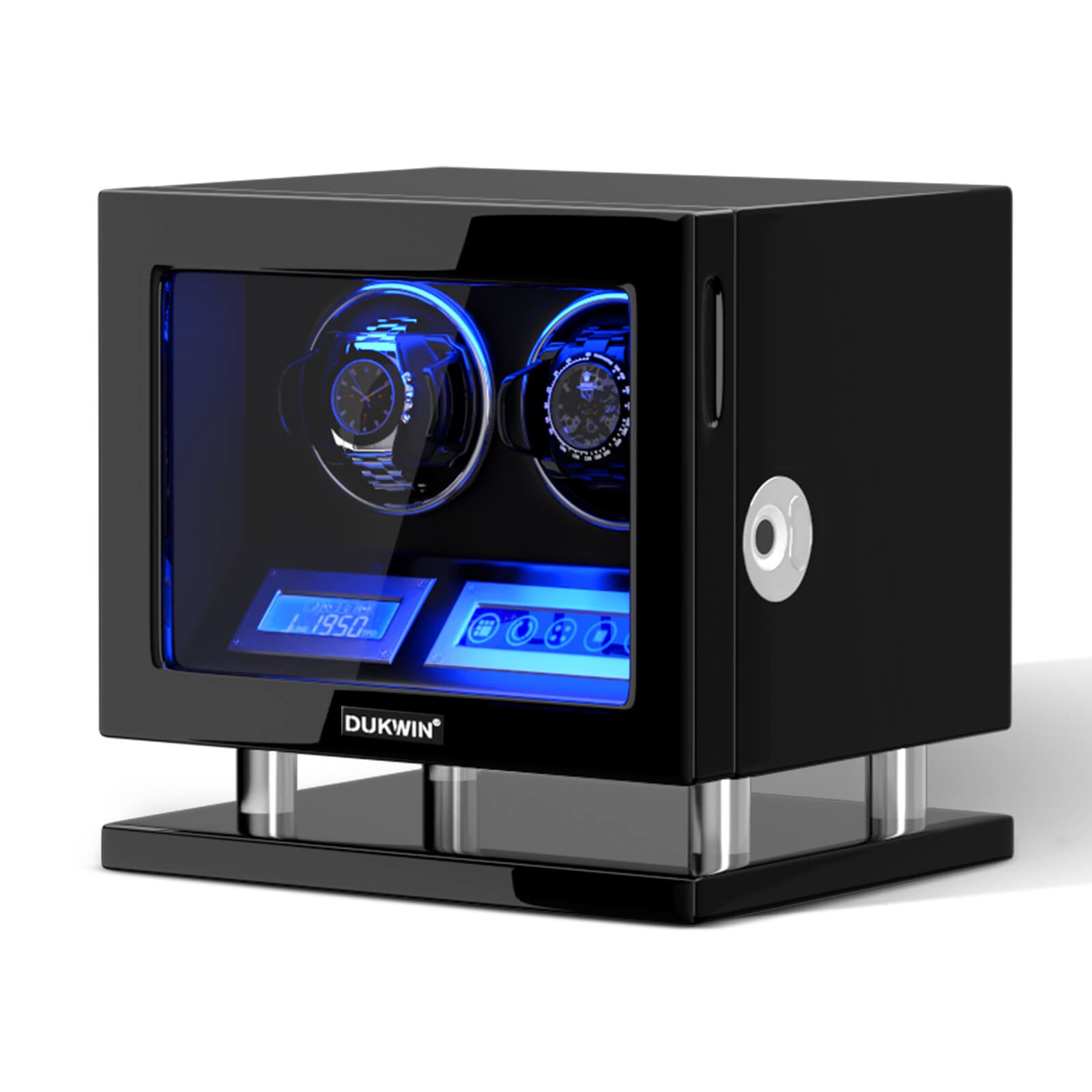 Double Watch Winders with Fingerprint Lock Unique Watch Holder