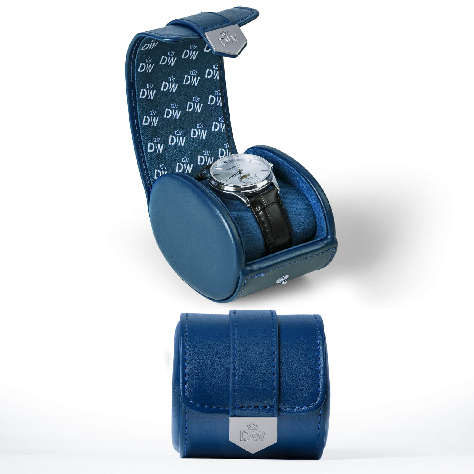 Remontoir 6 + 6 montres avec rangements supplémentaires Aurora Blue Light