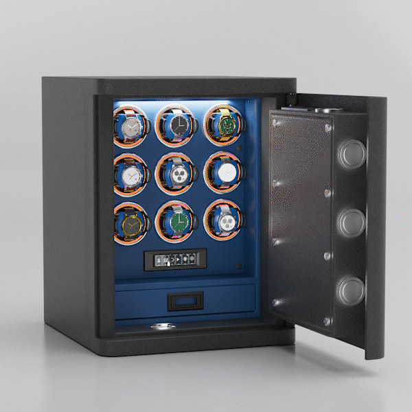 Remontoir de montre numérique avec rétroéclairage intérieur et éclairage RVB