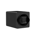 Single Watch Winder for Automatic Watches Vegan Leather Quiet Mabuchi Motors for Travel- Midnight Black