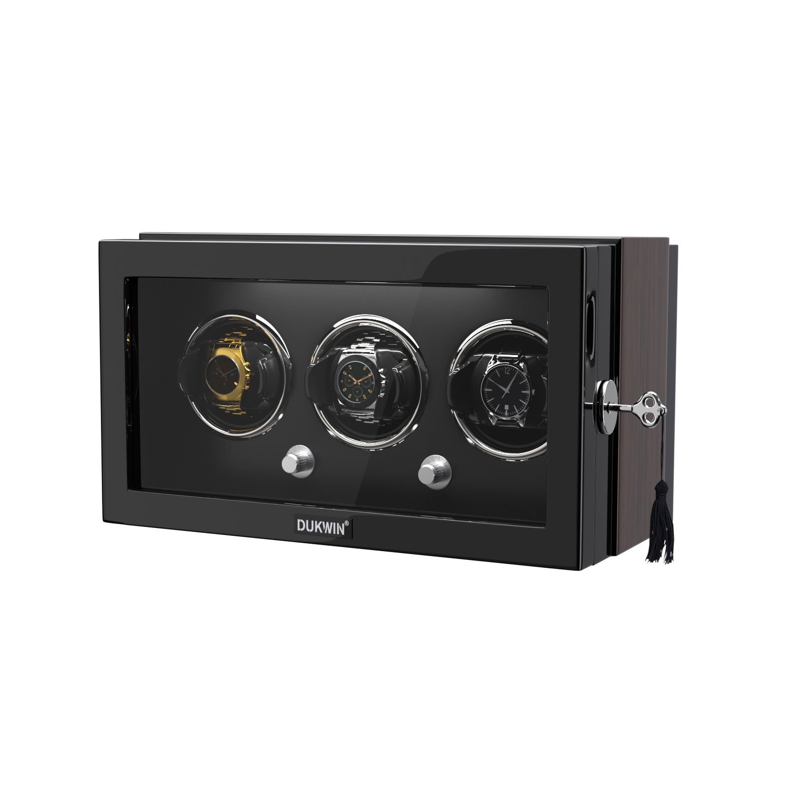 Triple Watch Winder for Automatic Watches with Quiet Mabuchi Motor