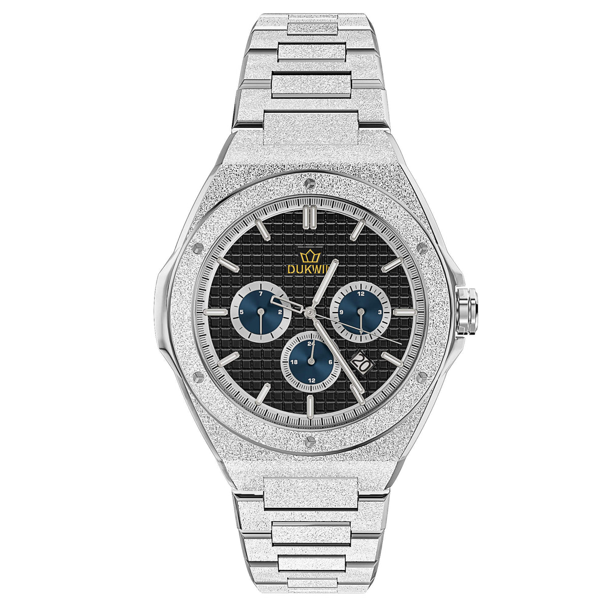 Regal Baron - Sparkling Frosted Texture Steel Black Dial Miyota 9120 Automatic Watch for Men